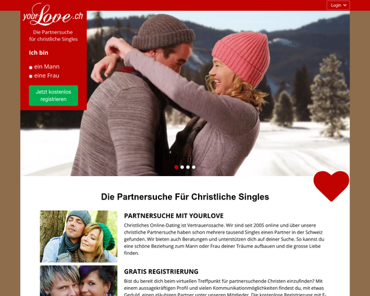 Die partnersuche für christliche singles yourlove.ch